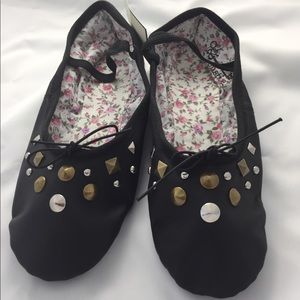 Two pairs of Sharkies ballet flats size 10